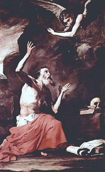 Jose de Ribera San Girolamo e lAngelo del Giudizio France oil painting art